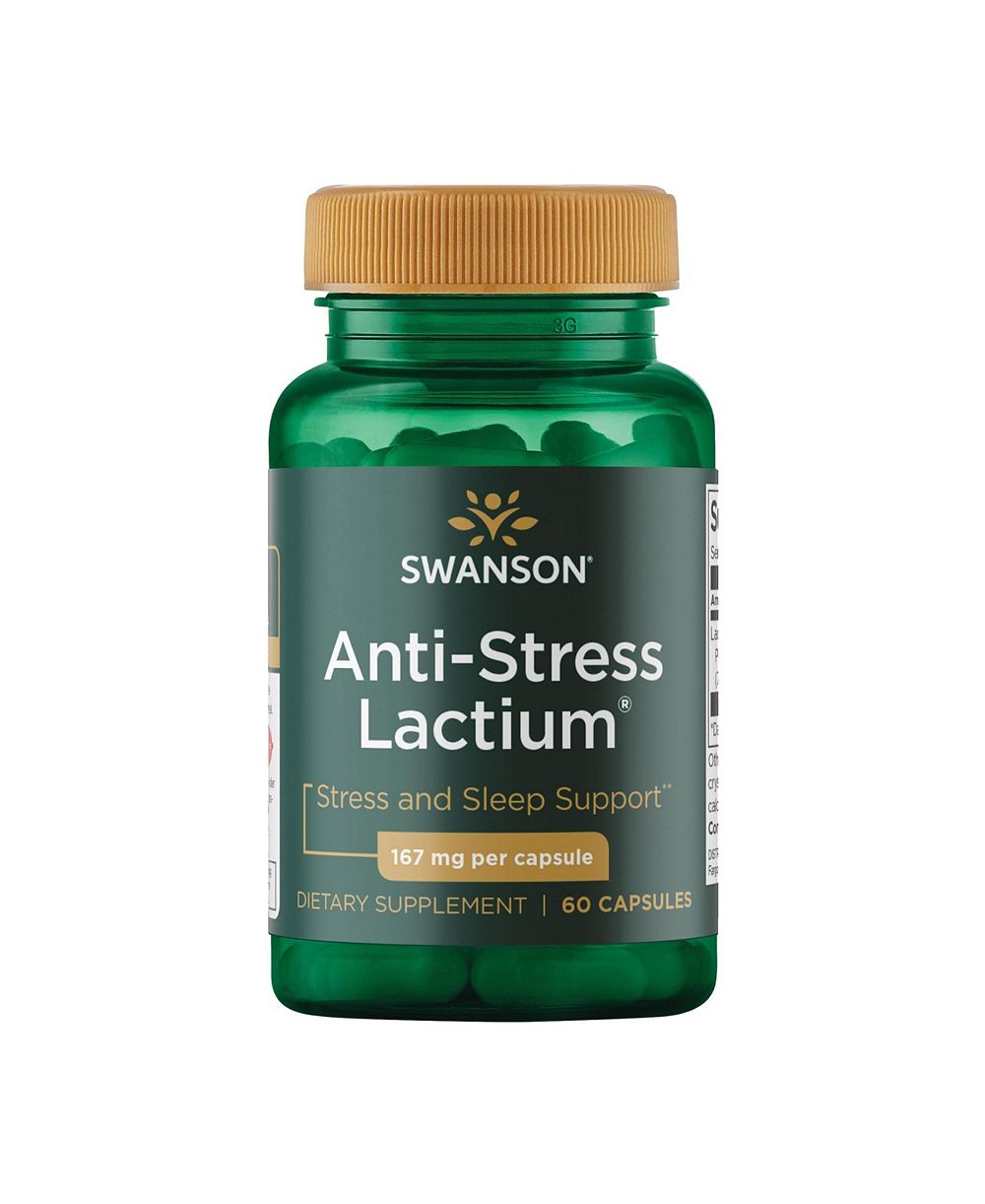 Добавка Swanson Women's AntiStress Formula Lactium 60 Capsules