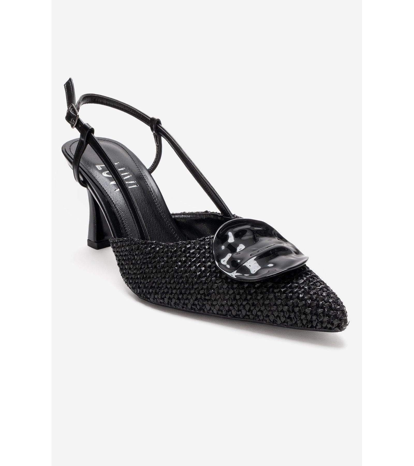 Prologue Shoes Women Levia Woven Pointed Toe Slingback Pump