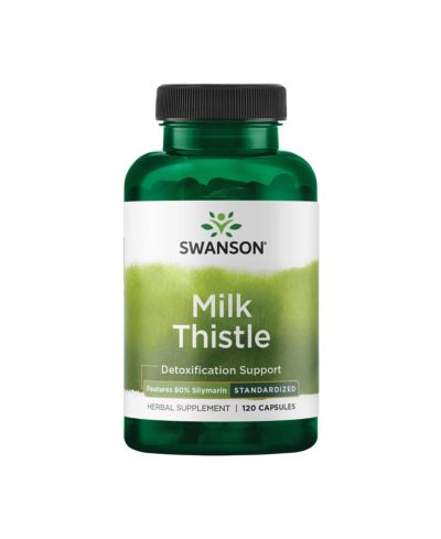 Добавка Swanson Milk Thistle Standardized Herbal Liver Support 120 Capsules