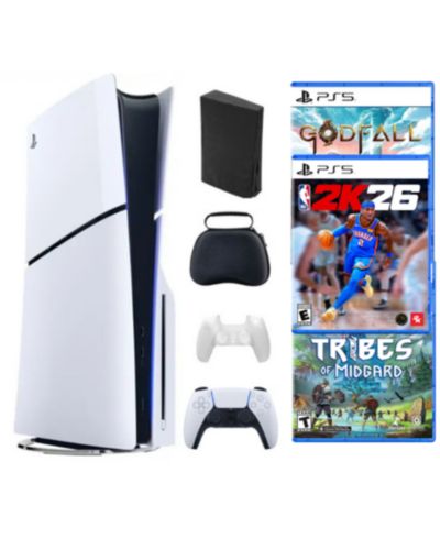 Sony PlayStation 5 Slim Disc Bundle с игрой NBA 2K26 и аксессуарами
