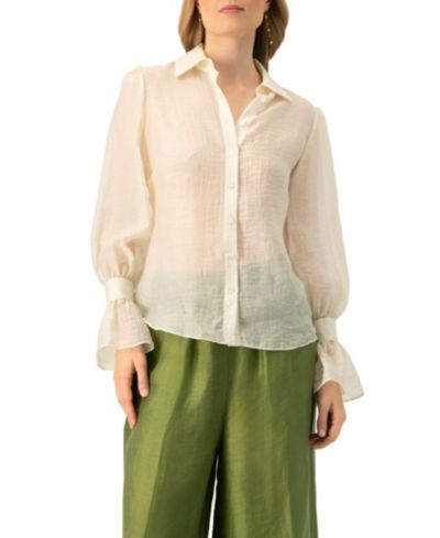 Рубашка Ivonne Women's See-Through Long Sleeve с широкими манжетами