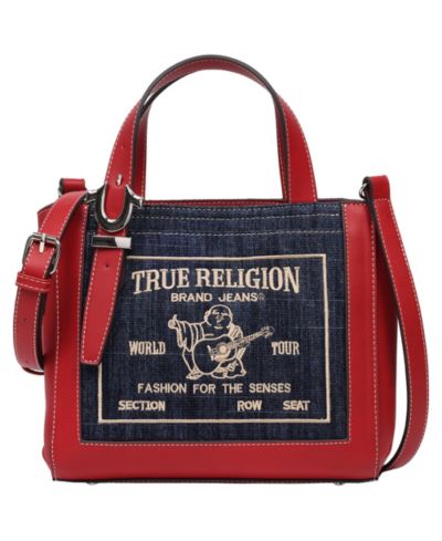 True Religion Arvin Buddha Motif Crossbody Tote