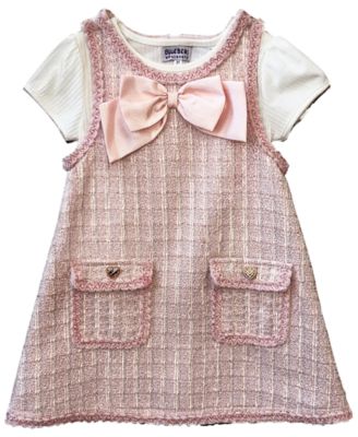 Детский комплект из топа с коротким рукавом и сарафана Blueberi Boulevard, 2-Piece Set