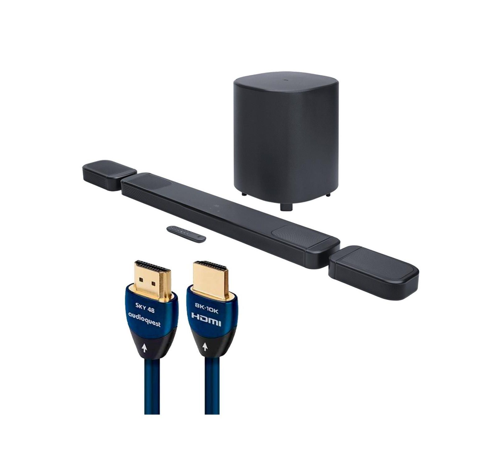Jbl Bar 1000 Mk2 7.1.4-Channel Soundbar System with Detachable Wireless Surround Speakers