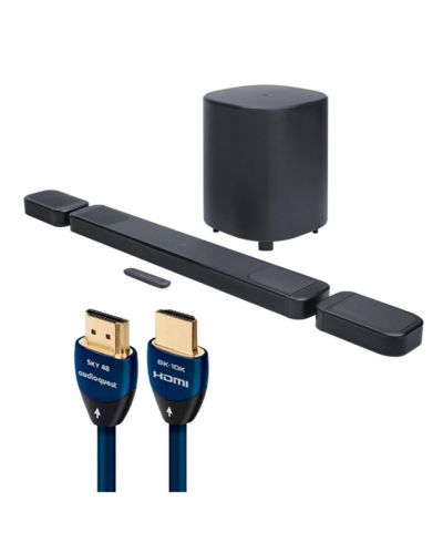 Jbl Bar 1000 Mk2 7.1.4-Channel Soundbar System with Detachable Wireless Surround Speakers