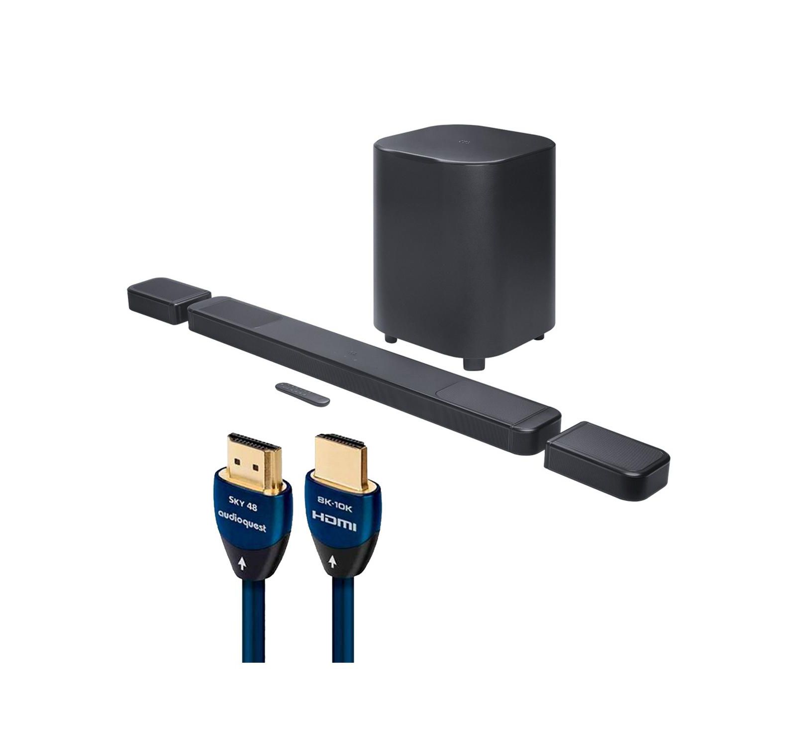 Саундбар JBL BAR 1300X MK2 11.1.4 Channel с кабелем AudioQuest Sky 3m HDMI