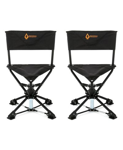 ARROWHEAD OUTDOOR 360degree(s) Degree Compact Swivel Hunting Stool Chair with No-Sink Feet - (2-Pack)