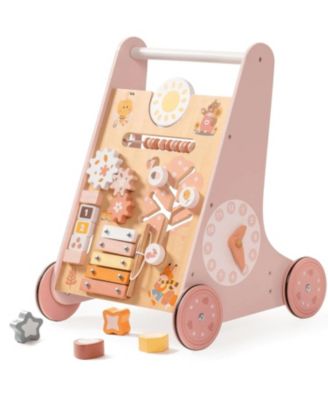 ROBOTIME деревянная развивающая игрушка для детей с колесами Montessori