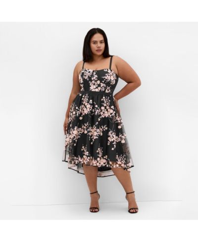 CITY CHIC Women's Ambrosia Strapless Tulle Dress