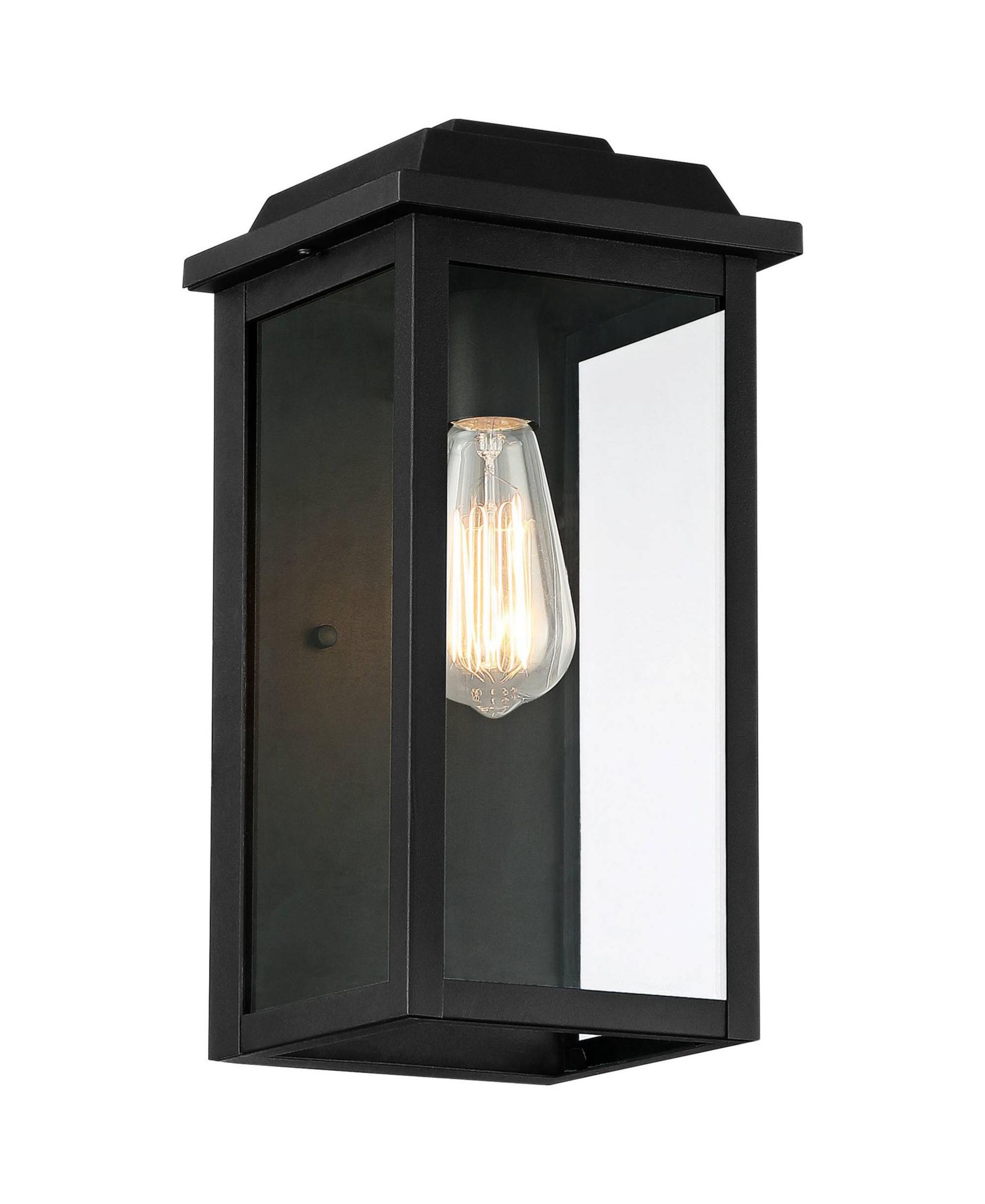 John Timberland Eastcrest Modern Outdoor Wall Light Fixture Textured Clear Glass Panels for Post Exterior Barn Deck House Porch Yard Patio