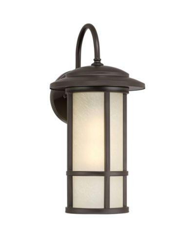 Уличный настенный светильник John Timberland Cressona 15 1/2" High Oil-Rubbed Bronze