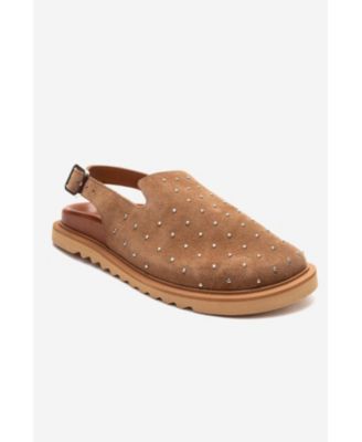 Женские сабо Forever & Always Shoes Our Leather Studded Clogs