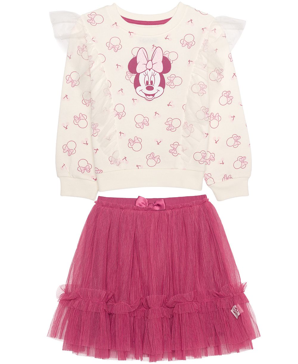 Disney Minnie Mouse Cherry топ и юбка, комплект из 2 предметов, для девочек