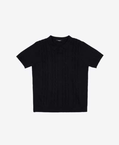 Детский джемпер-поло XRAY Cable Knit Short Sleeve Johnny Collar