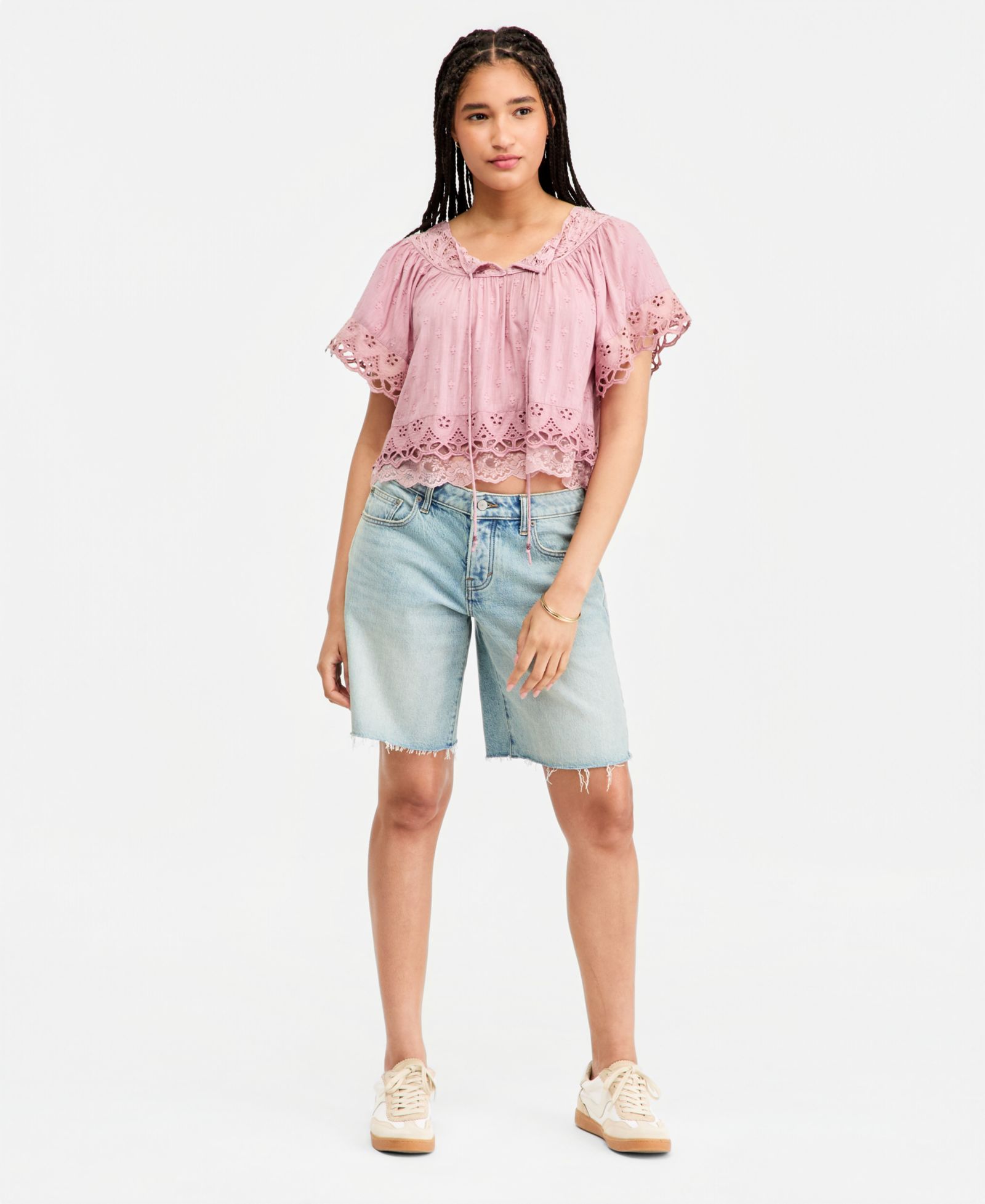 Lucky Brand Женские широкие бермудские шорты baggy