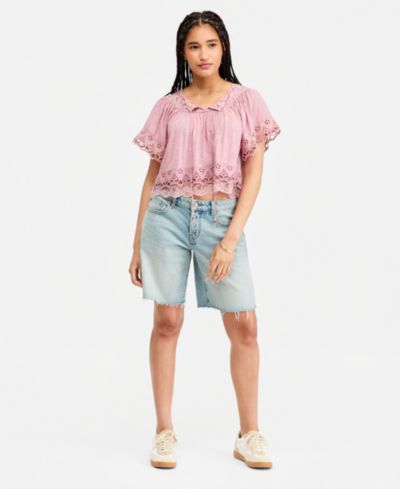 Lucky Brand Женские широкие бермудские шорты baggy