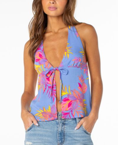 Roxy Women's Fairweather Printed Halter Top