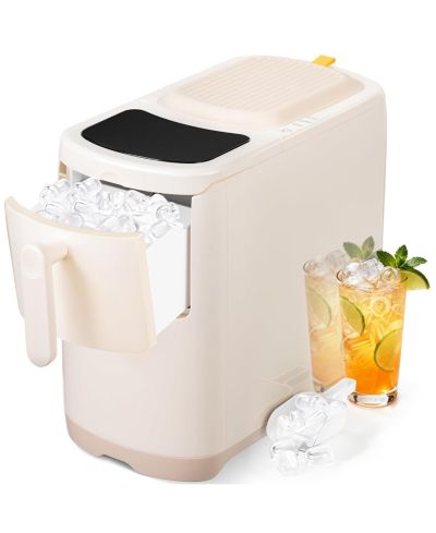 COWSAR Countertop Ice Maker, 18 lbs/24H, Self-Cleaning, One-Touch