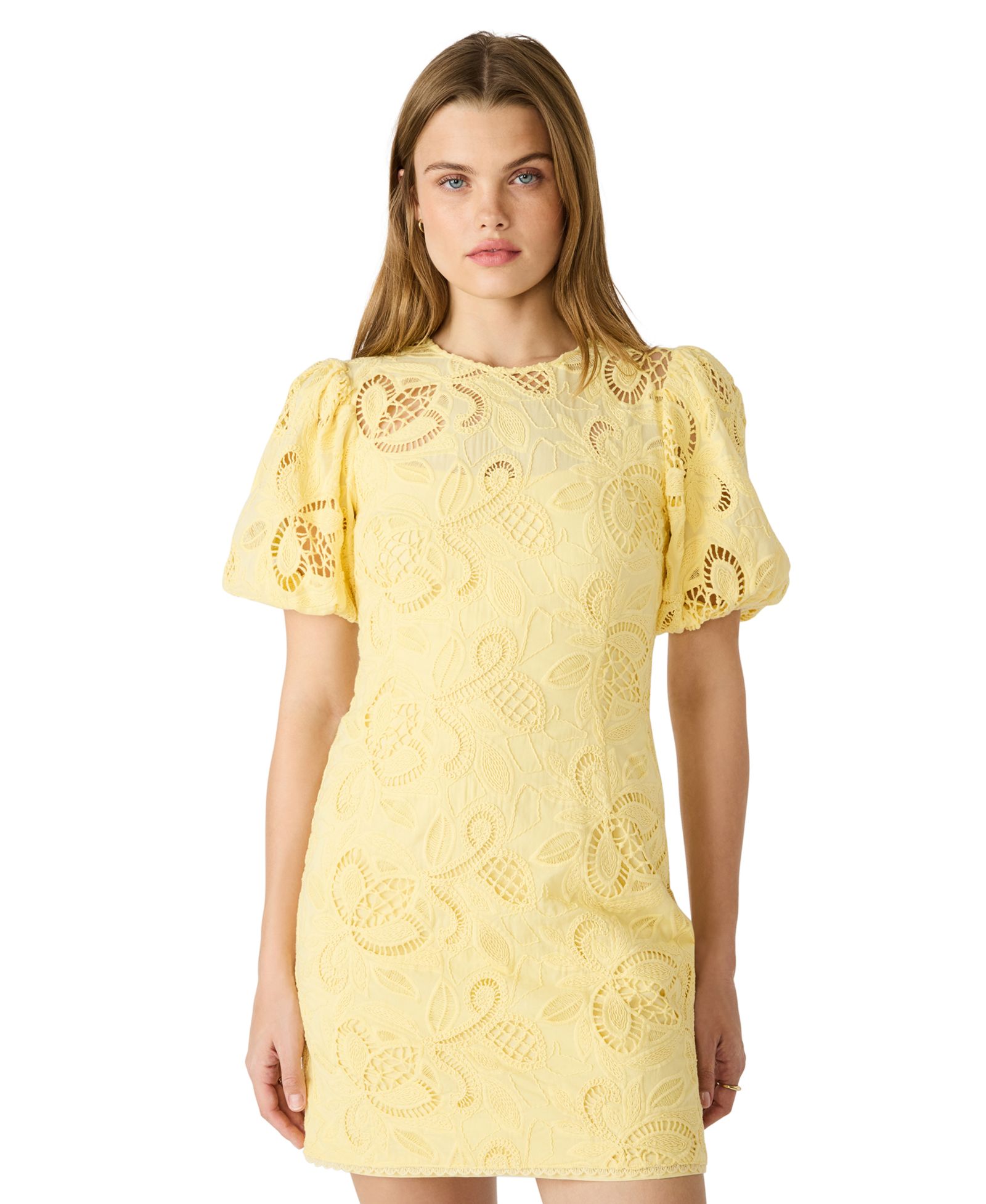 Steve Madden женское мини-платье Elly Ballon Short-Sleeve