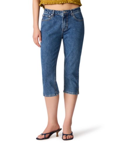 Steve Madden Women's Devan Low-Rise Slim-Fit Capri Jeans