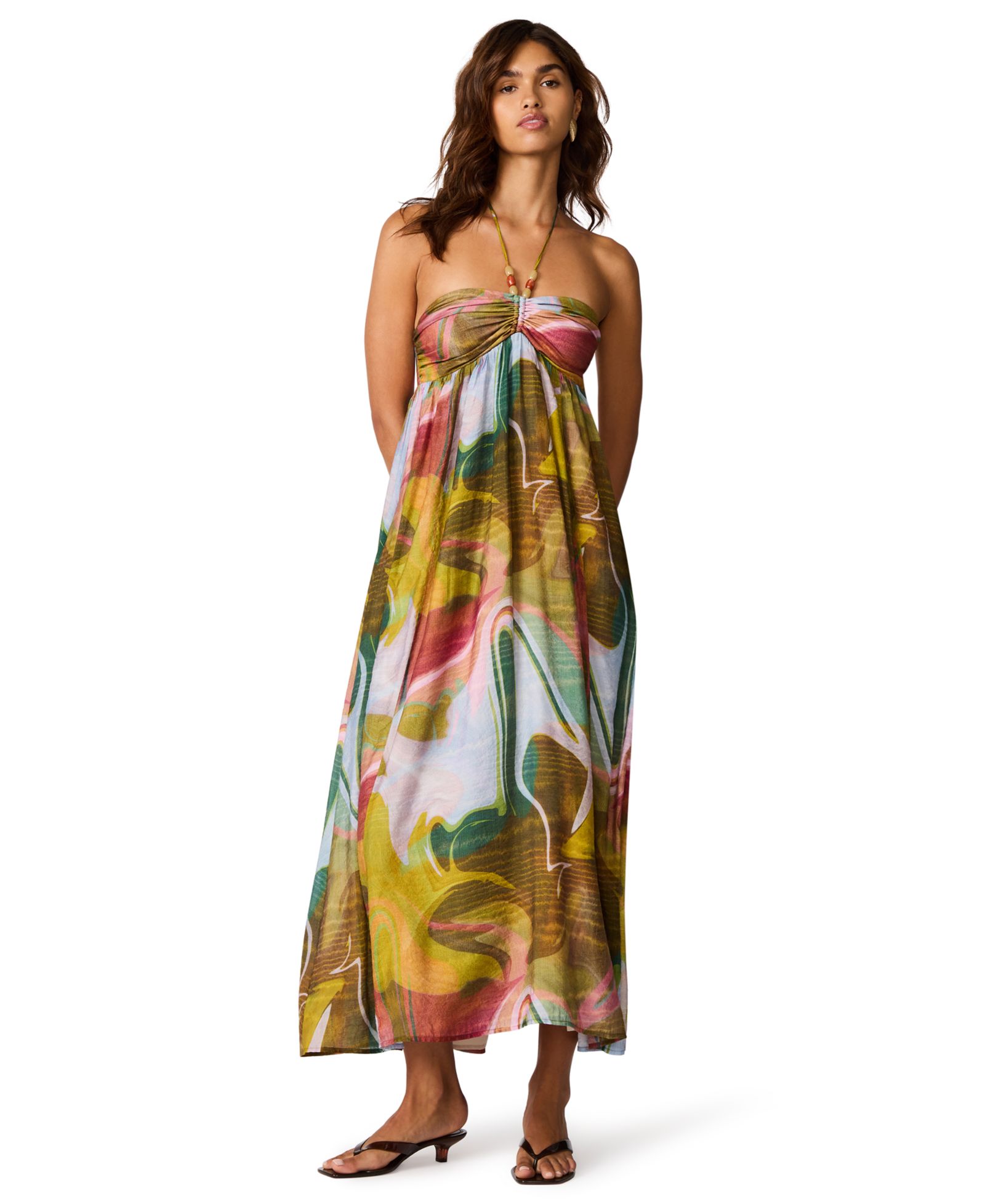 Женское платье Steve Madden Yazmina Sleeveless Halter Boho