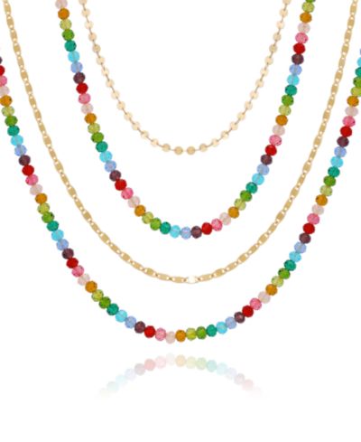 Ожерелье GUESS Rainbow Multi Layered Beaded Necklace