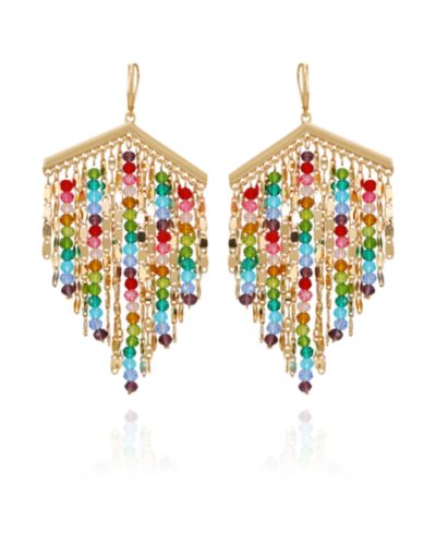 GUESS Серьги-подвески с разноцветным бисером