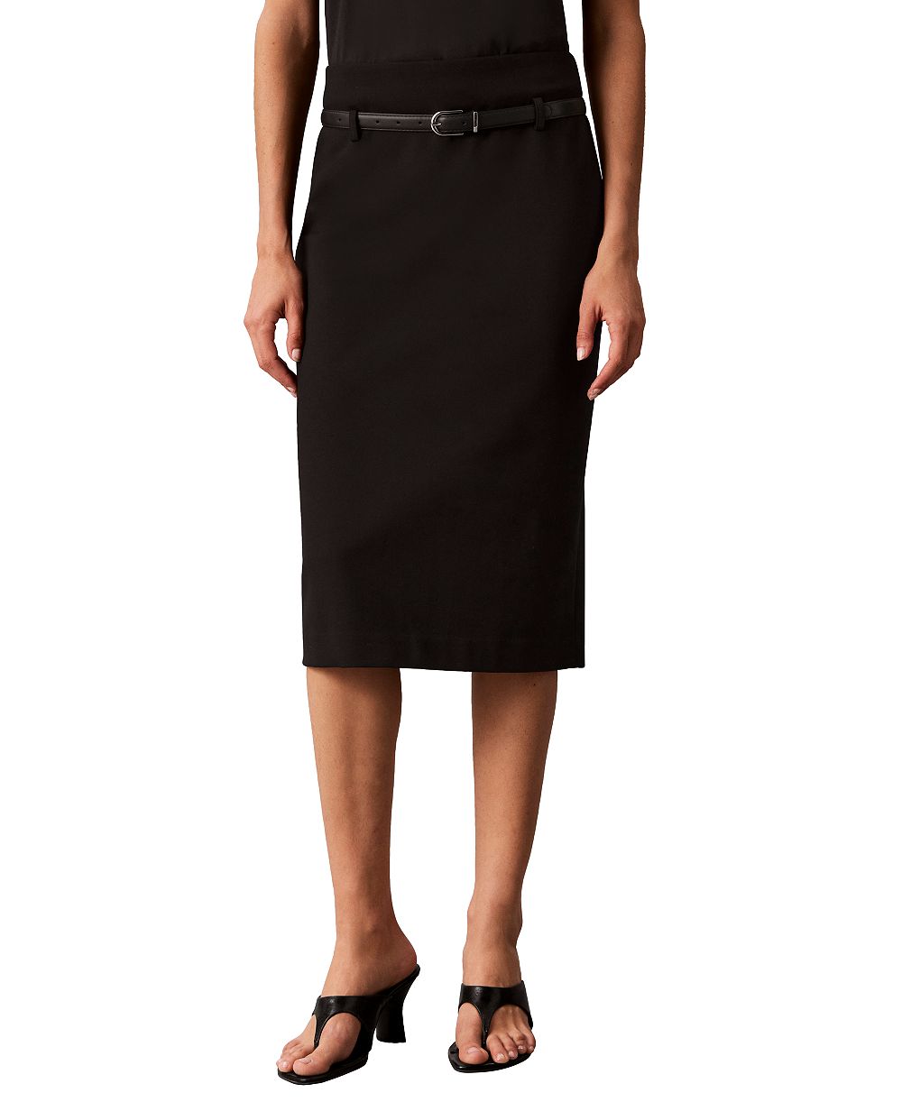 Calvin Klein Women's Belted Pencil Skirt