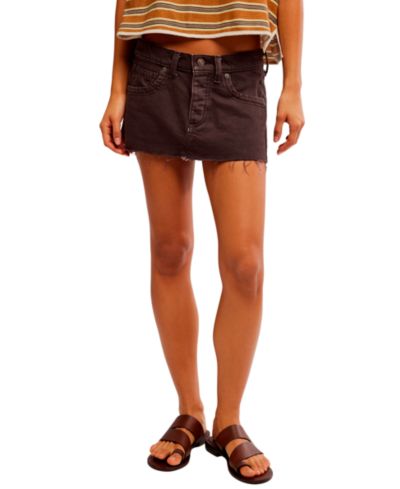 Free People Women's We The Free Lainey Low-Rise Mini Skirt