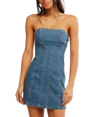 Free People Women's Alexa Strapless Mini Dress