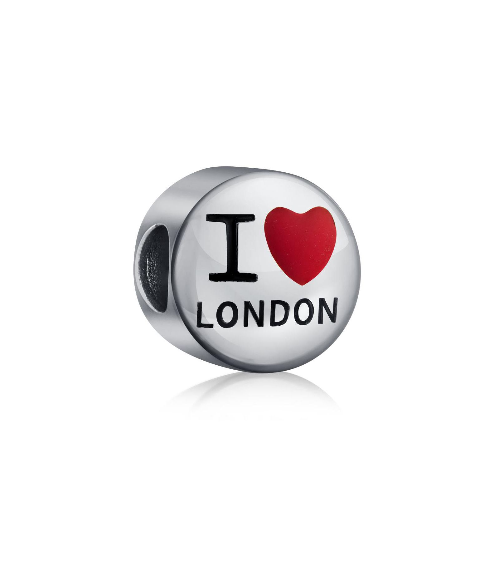 Браслет Bling Jewelry с шармом I Love London England, серебро .925