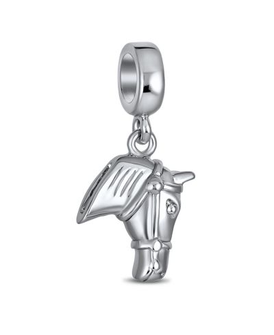 Bling Jewelry браслет из стерлингового серебра с подвеской в стиле Western Equestrian Horse
