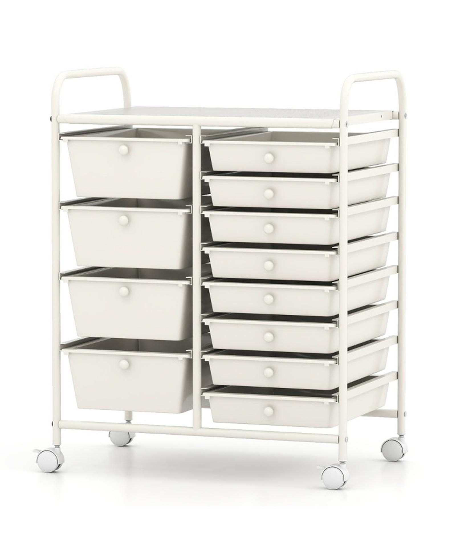 Тележка GOUUN 12-Drawer Utility Rolling Cart с металлической рамой