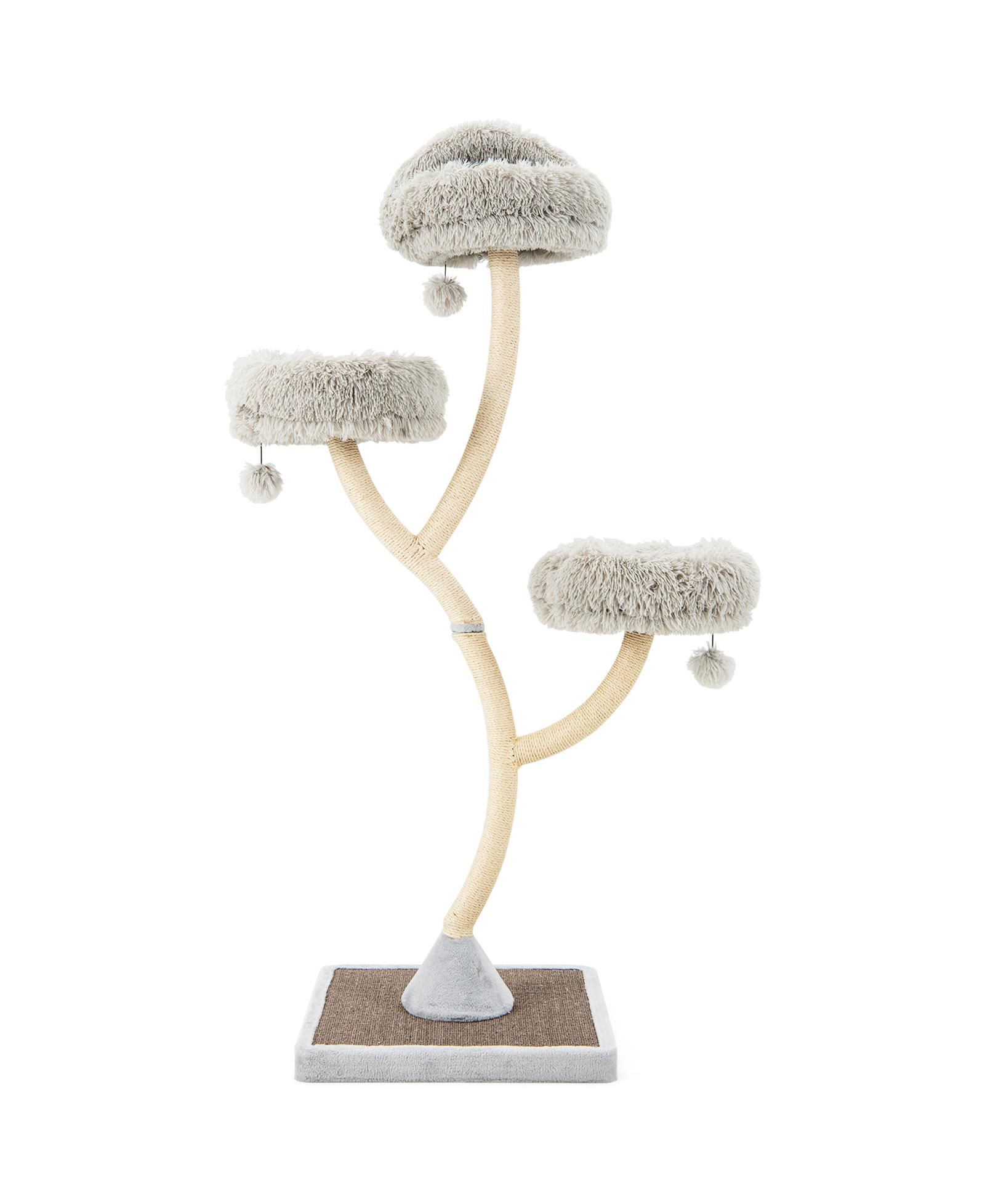 Кошачий игровой комплекс COZITO 70 in 4-Layer Tower с 3 насестами и подвесными шарами