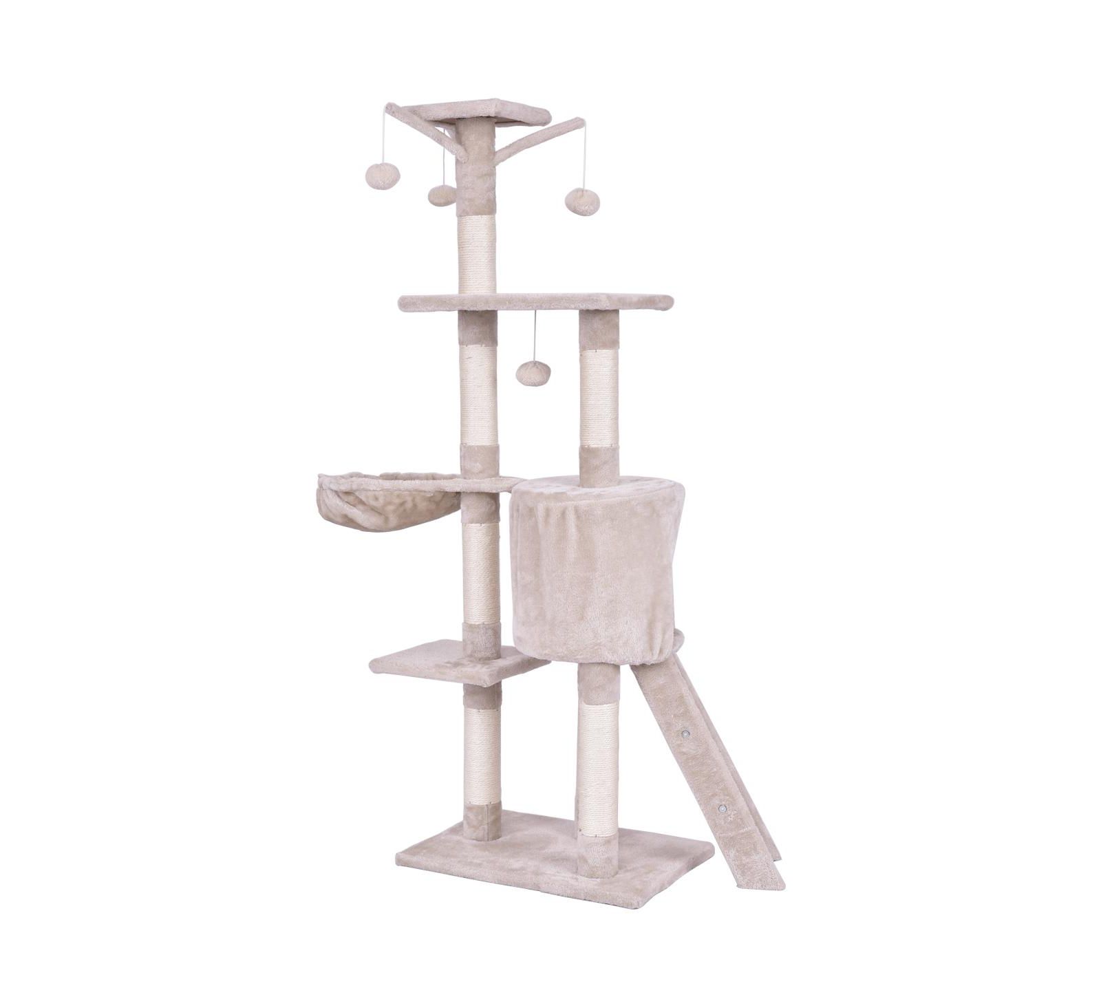 COZITO Cat Tree 56 in Tall with Condo Scratching Posts Ladder
