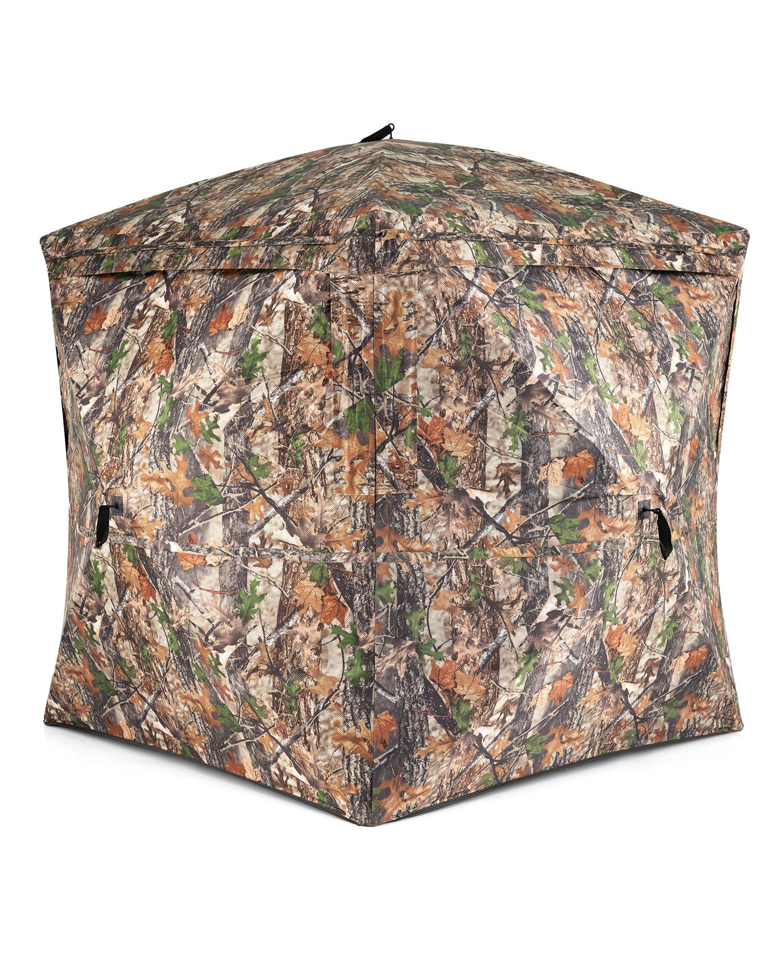 GOUUN 270-Degree See-Through Pop Up Hunting Blind Tent with Silent Magnetic Door and Carry Bag