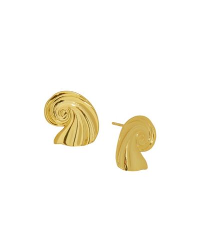 Ottoman Hands Waterproof Wave Stud Earrings