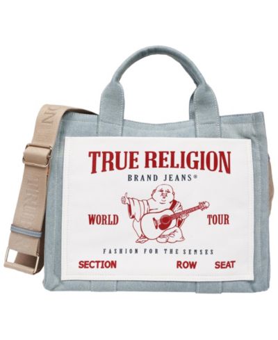 True Religion Сумка True Religion Ace Mega Pocket Buddha Tote - Denim World Tour Bag