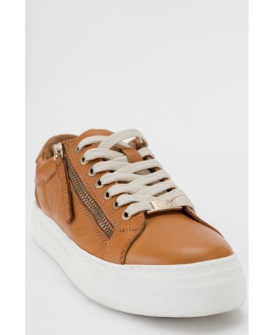 Forever & Always Shoes Женские кожаные кеды Beryl Zip Sneaker