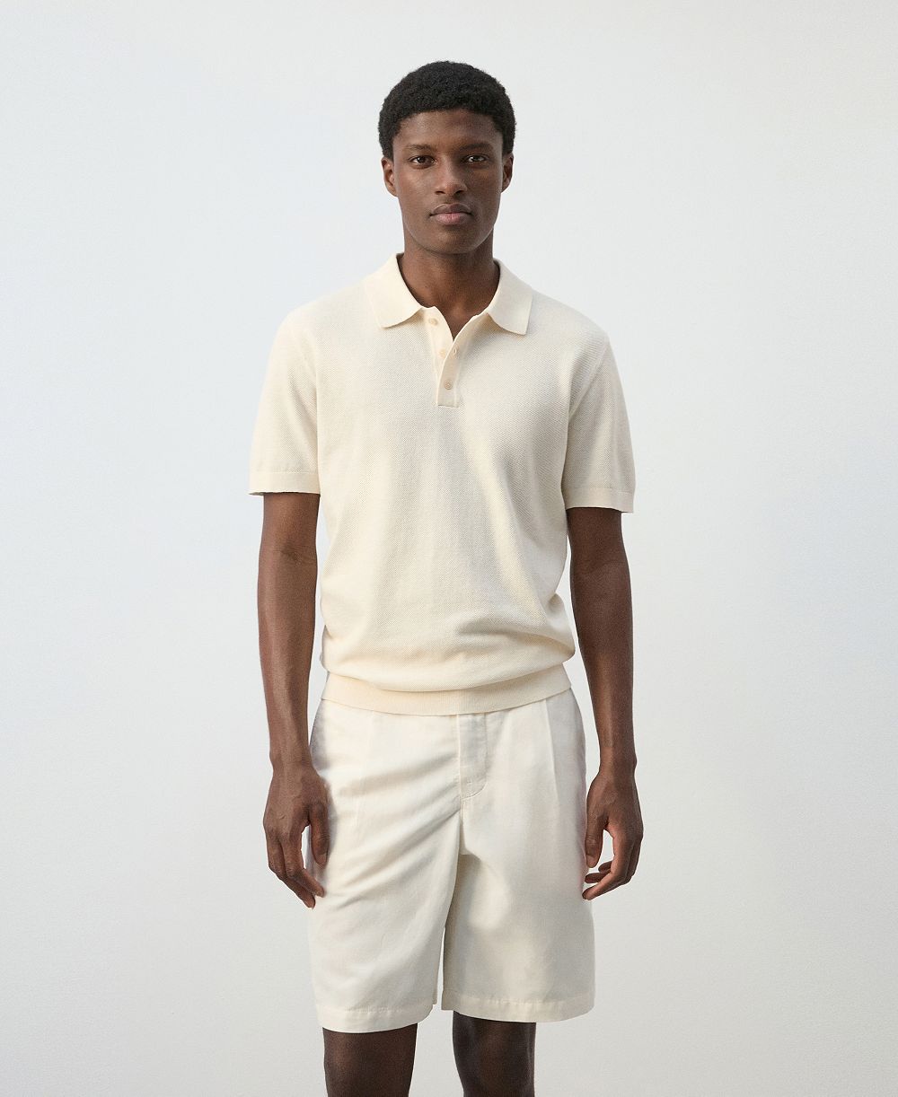 Мужская рубашка-поло Mango Fine-Knit Cotton