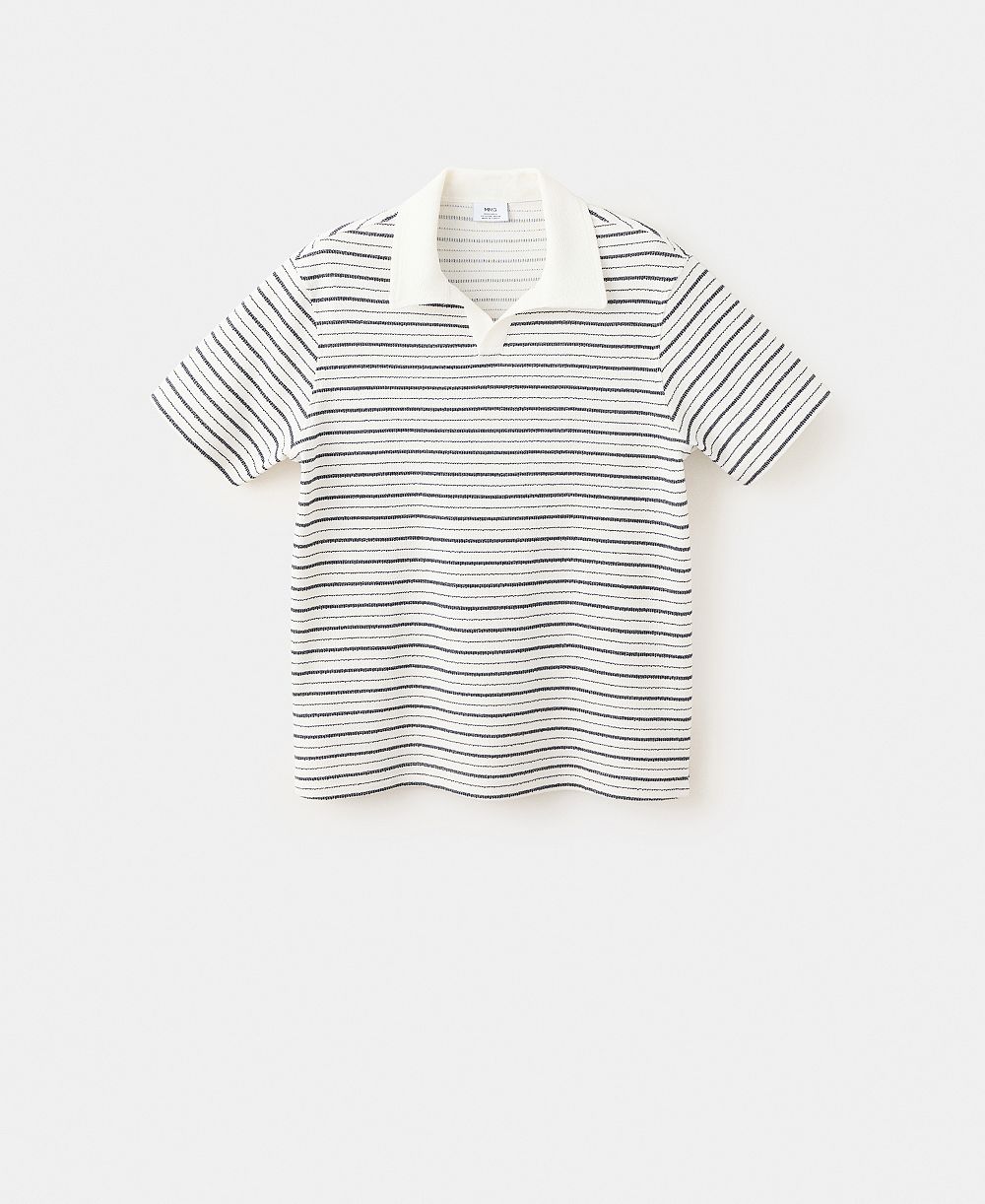 Мужская рубашка-поло MANGO Regular Fit Cotton Striped