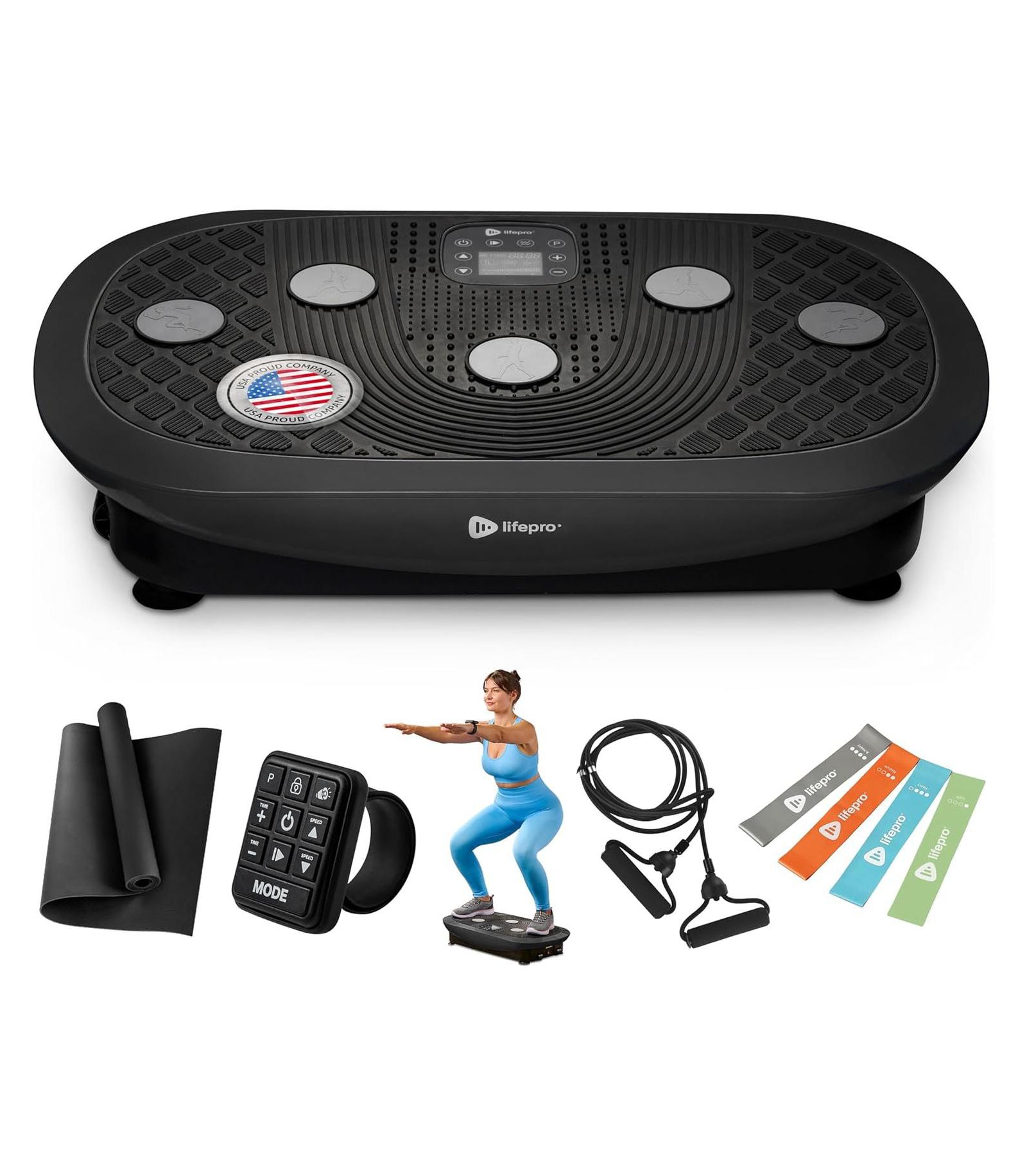 Lifepro Rumblex Plus 4D Vibration Plate Exercise Machine – Triple Motor Full Body Vibrating Plate для снижения веса и лимфодренажа
