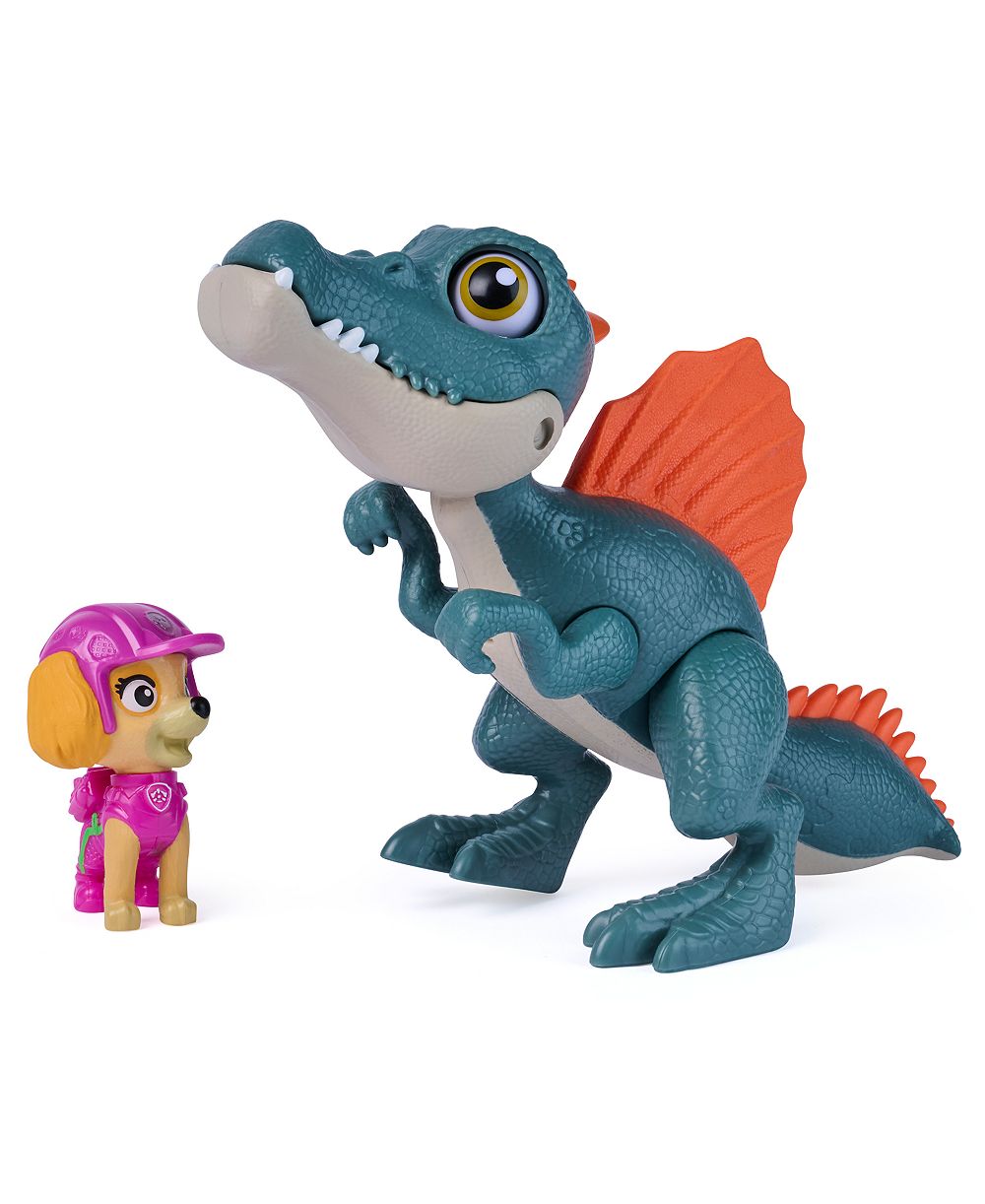 PAW Patrol Roaring Pups Pals Skye Spinosaurus 2-Piece Action Figure Set, Ages 3+