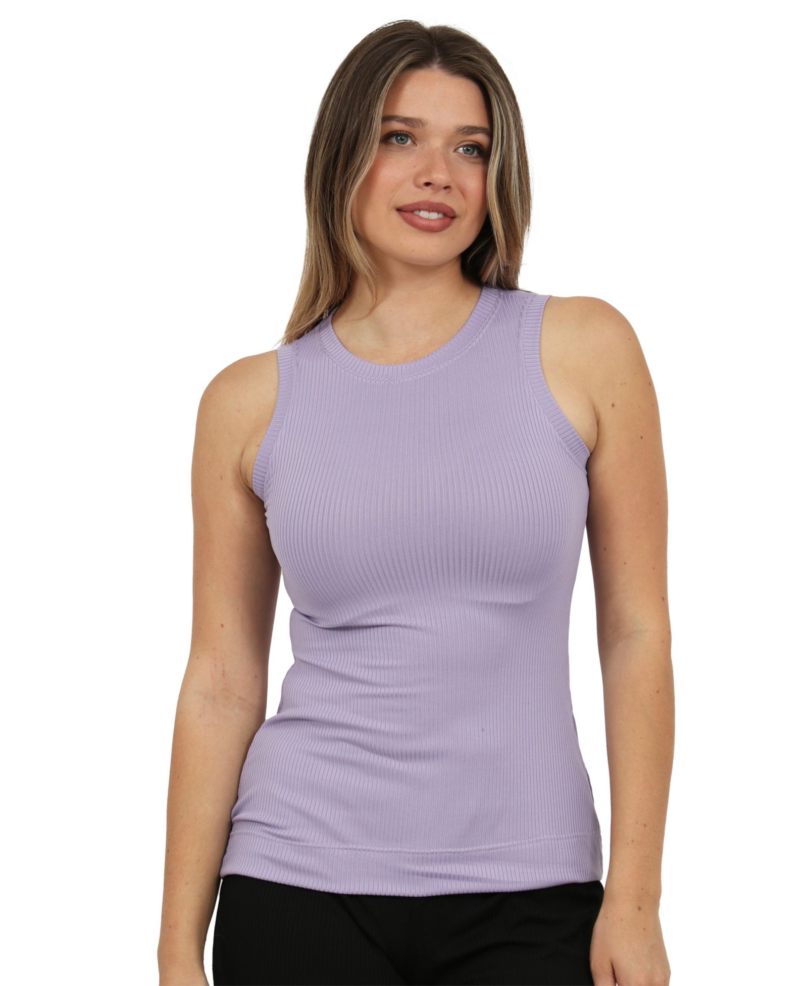 24seven Comfort Apparel Женский трикотажный топ без рукавов