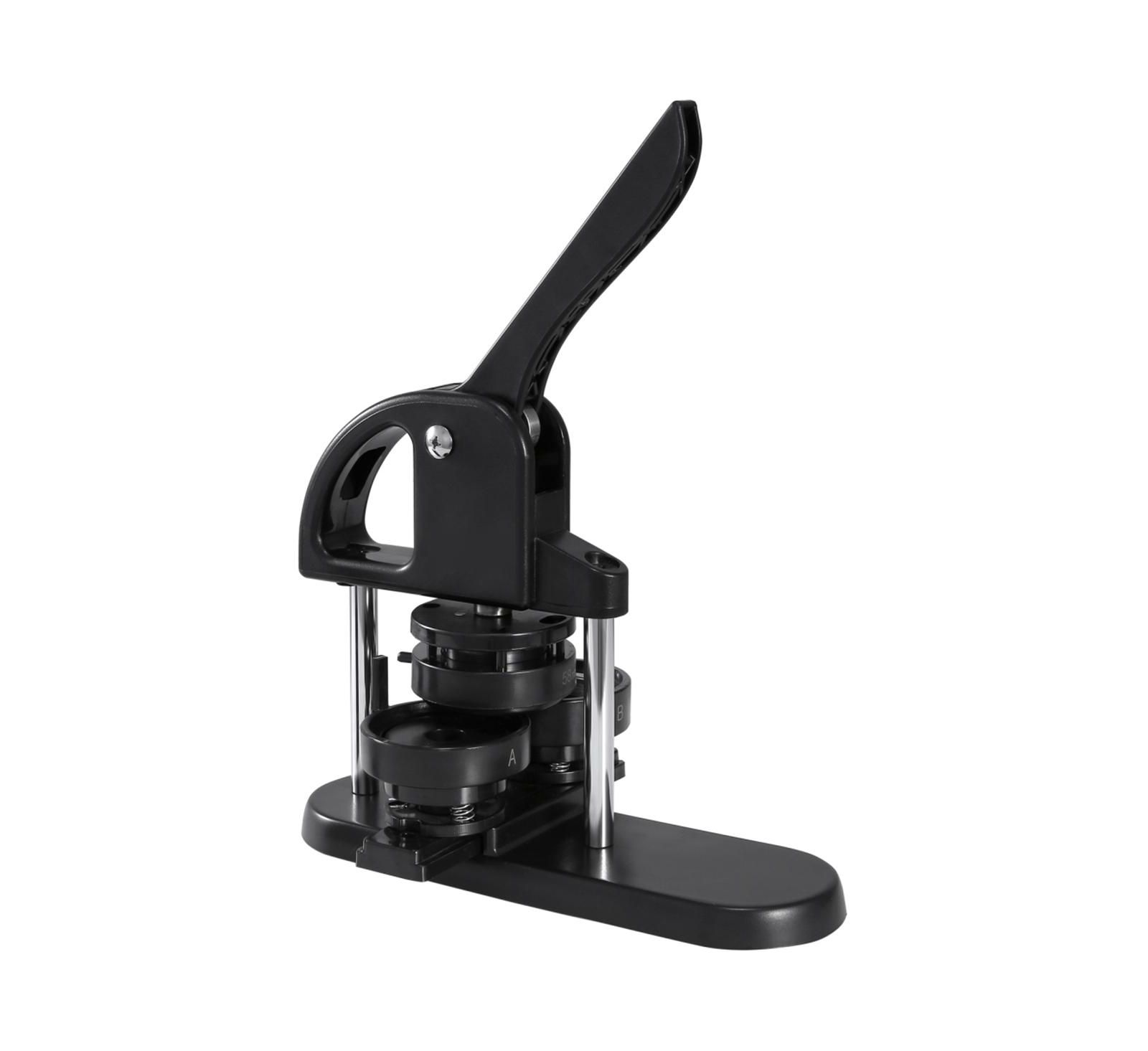 YOBTOP Button Maker Machine - 3-IN-1 Pin Press Kit (25/32/58mm) with 300pcs Parts, Ergonomic Arc Handle, DIY Badge Maker for Kids