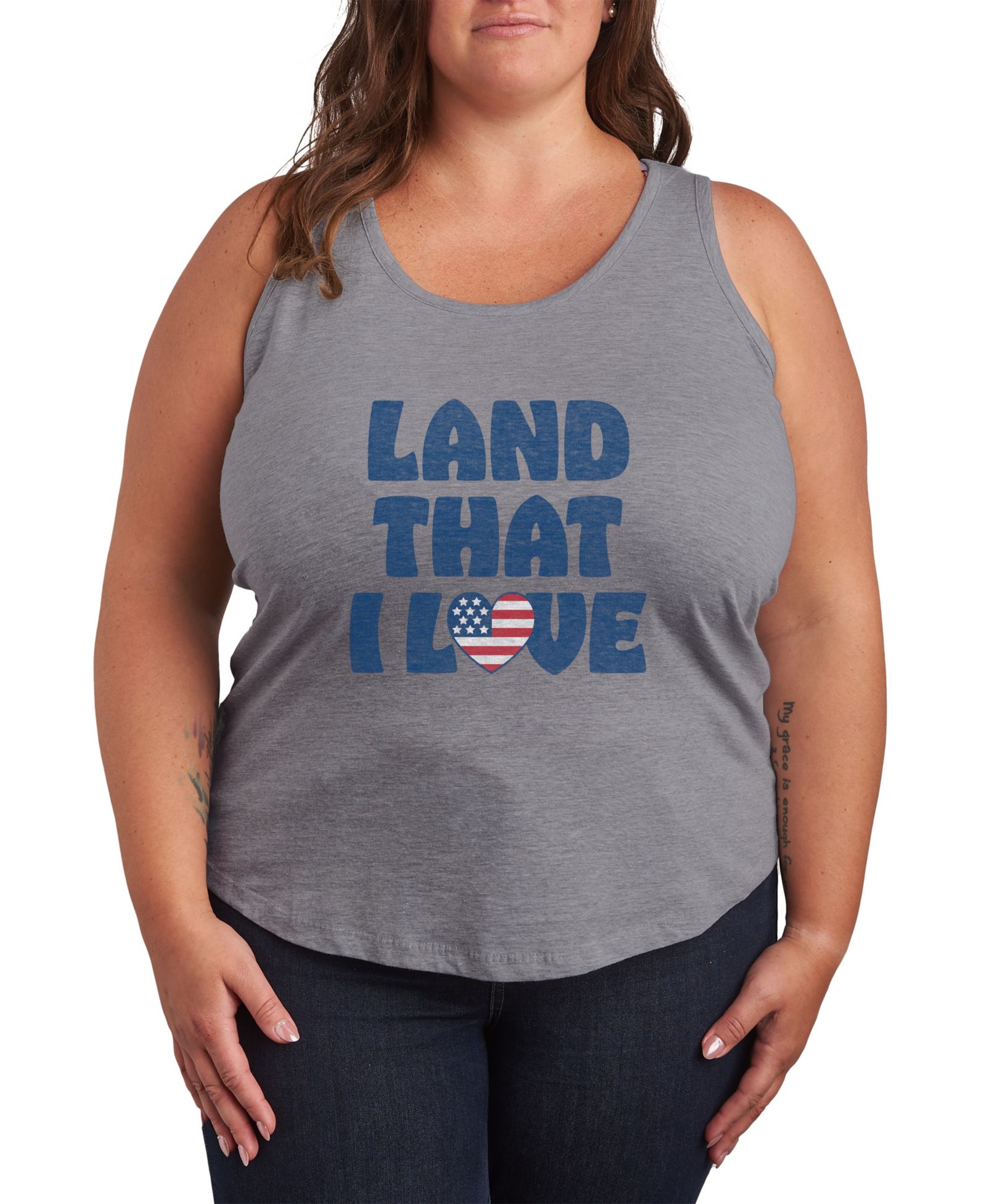 Майка Hybrid Apparel Plus Size Instant Message Land that Love Racerback Graphic