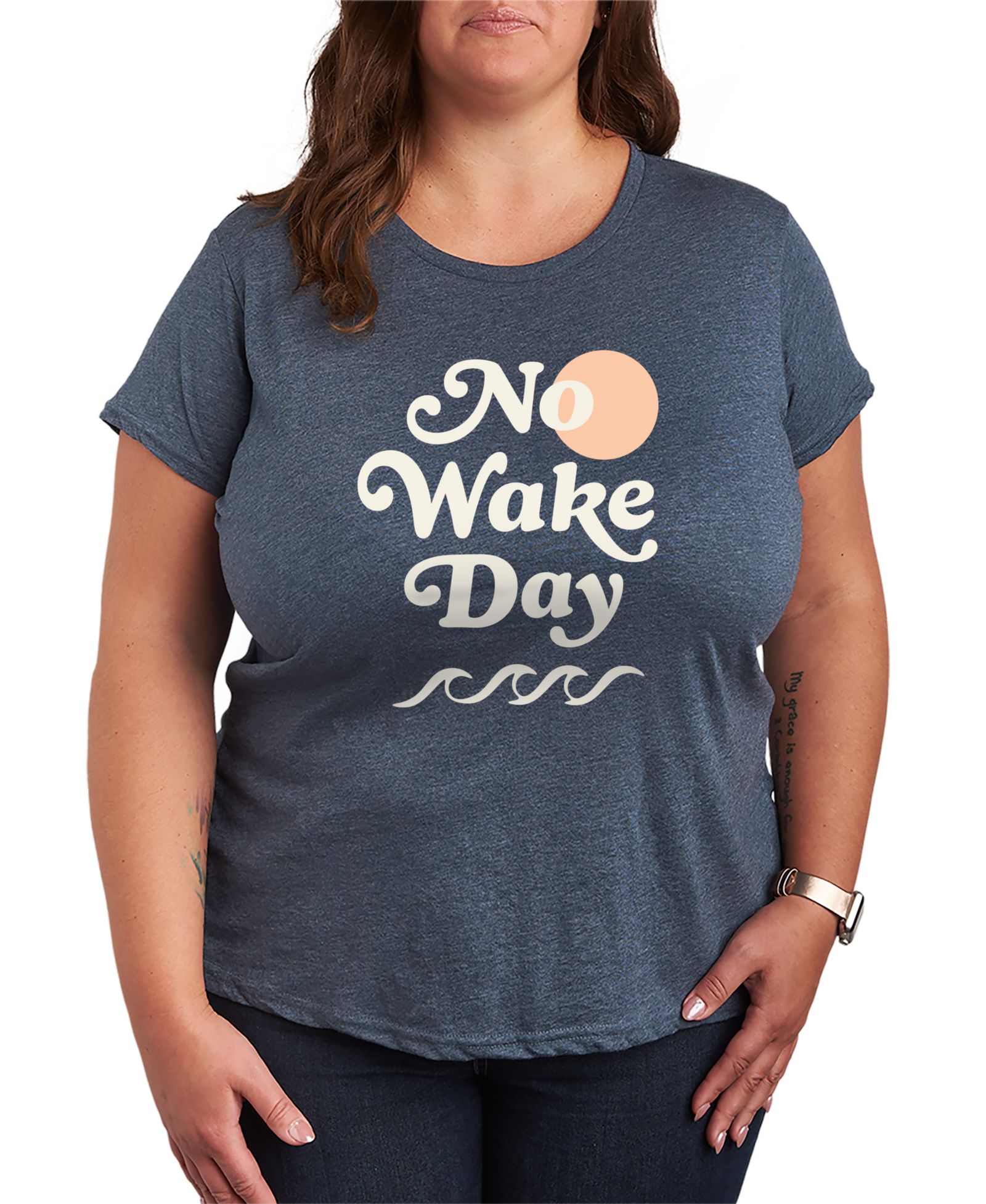 Графическая футболка Hybrid Apparel Plus Size Instant Message No Wake Day Short-Sleeve