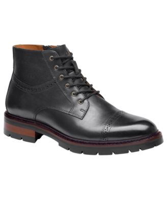 Johnston & Murphy Men's Keegan Round-Toe Inside Zipper Boots