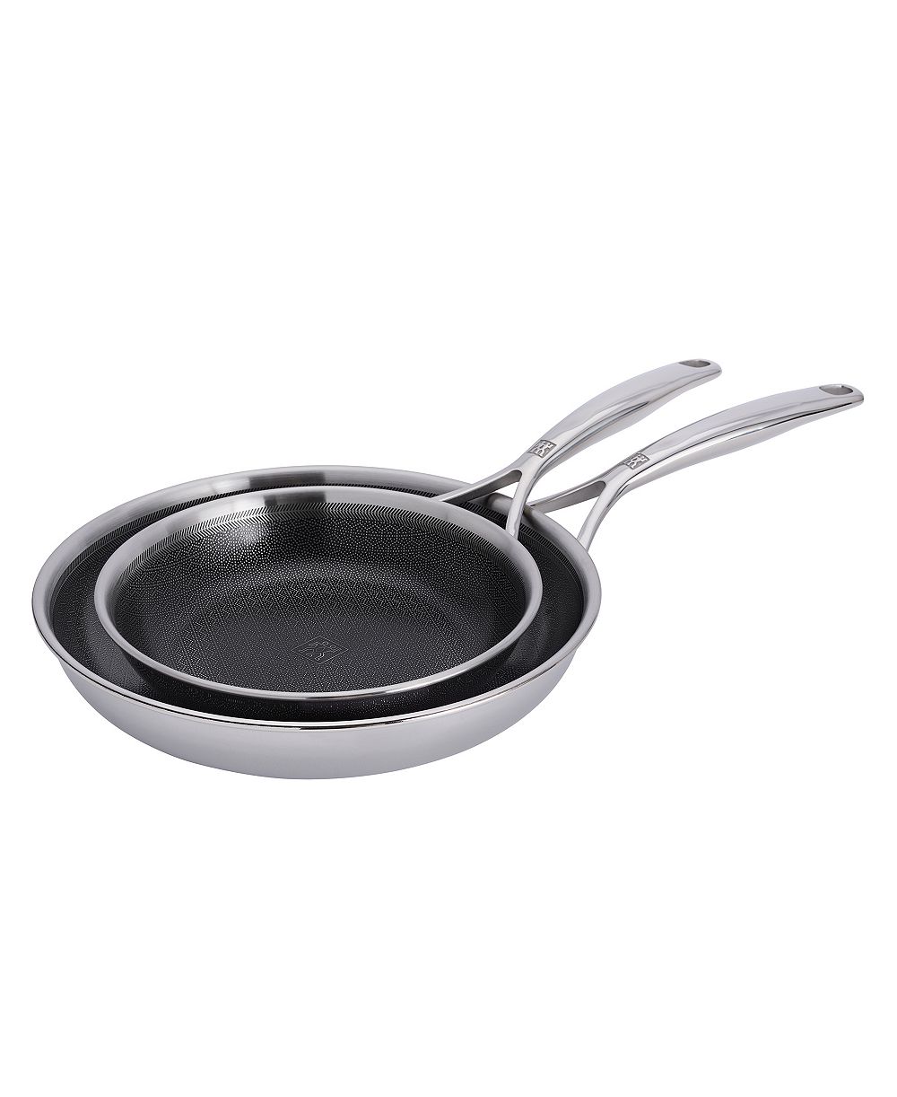 ZWILLING Peak Stainless Steel 2-Piece Dual Performance Ceramic Fry Pan Set