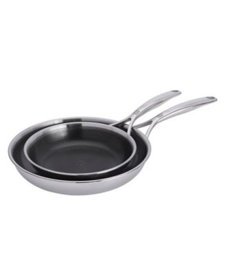 ZWILLING Peak Stainless Steel 2-Piece Dual Performance Ceramic Fry Pan Set